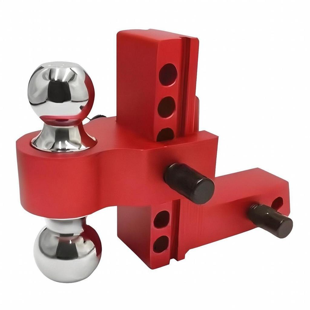 Adjustable Trailer Arm Hitch Assembly | Solid Aluminum Alloy Construction, Rigid Twin Knob