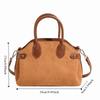 Shoulder Bag Suede Boston Shoulder Bag Handbag Solid Color Tote Bag Slouchy Hobo Bags  Holiday