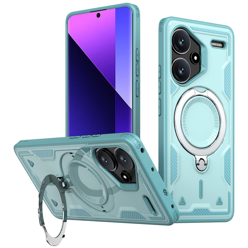 For Xiaomi Redmi Note 13 Pro+ 5G Deksel Kompatibelt med MagSafe Militær Beskyttelse PC+TPU Støtteben Telefondeksel