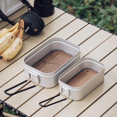 Mini Japanisches Walnussholz Tragbares Doppelseitiges Schneidebrett für Reisen, Picknick und Camping