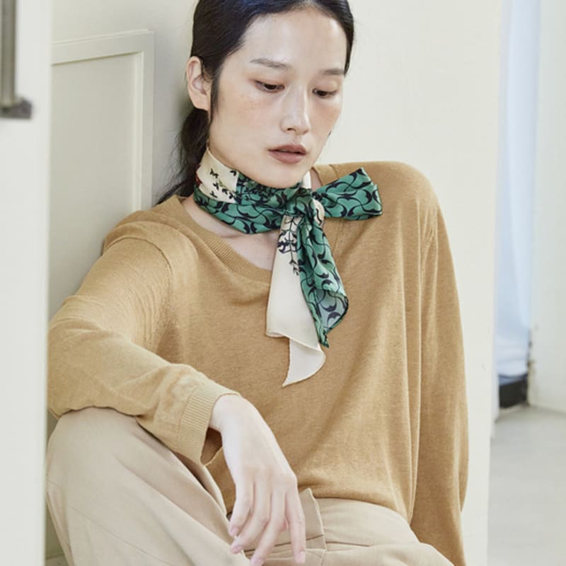 ANA MAISON Sensuous Room Silk Long Petite Scarf [PML-1396]