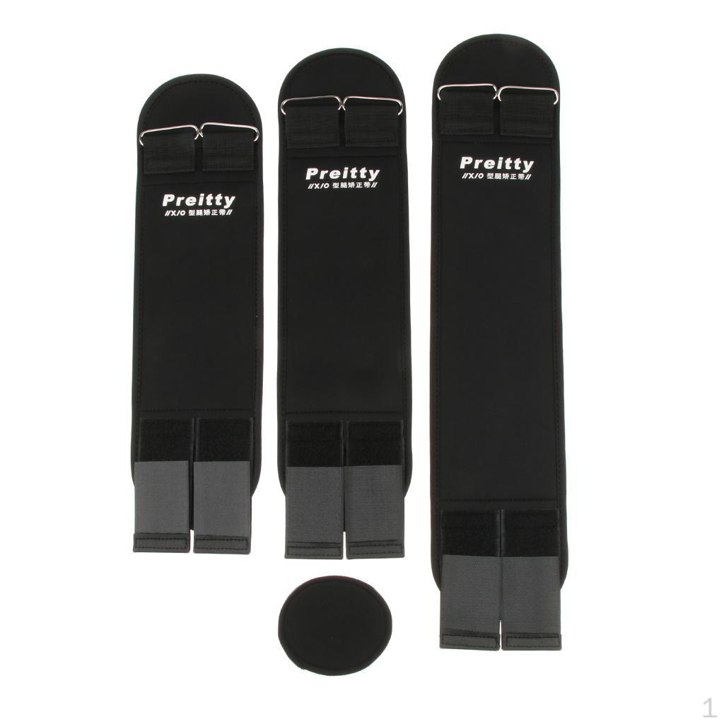 

1 Set Black Leg Correction Brace Straightening Bandage -Type/ Legs M