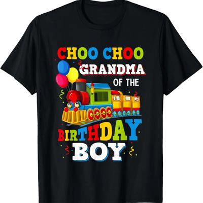 Oma des Geburtstagskindes Shirt Zug Spielzeug Themenparty T-Shirt