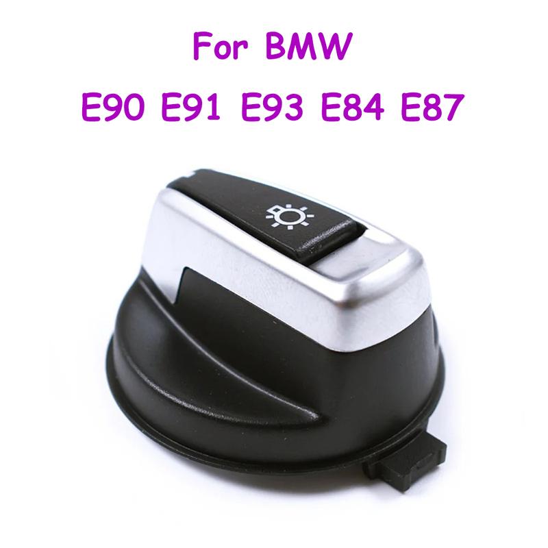 E84 E87 E88 E82 E90 E91 E92 E93 AUTO Headlamp Car Front Headlight Switch Knob Rotary Button Cover For BMW 1 3 X1 Series