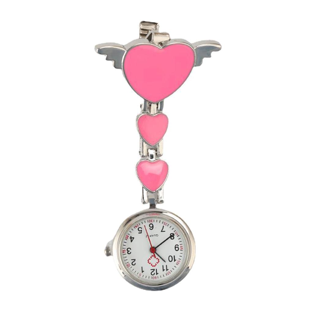Female Pocket Watch Zinc Alloy Cartoon Pattern Clothes Hanging Nursery Watches Pendant Time Clock for Casual Daily Working