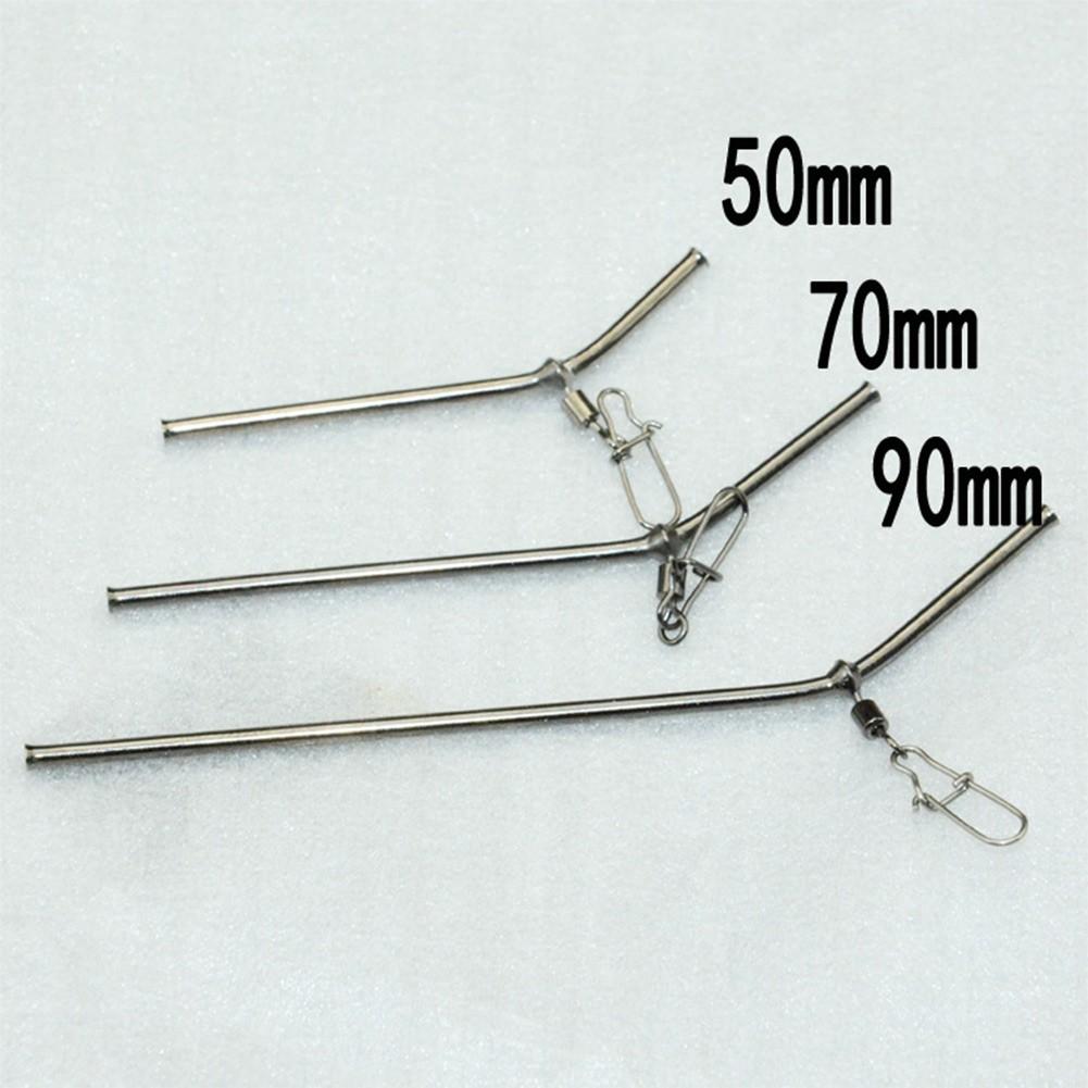 5 Stück Kleiner Stil Messingrohr Angelzubehör 50/70/90mm Anti-Tangle Bo-oms Kleine Kupferrohr Balance Meeresangeln Balanceverbinder