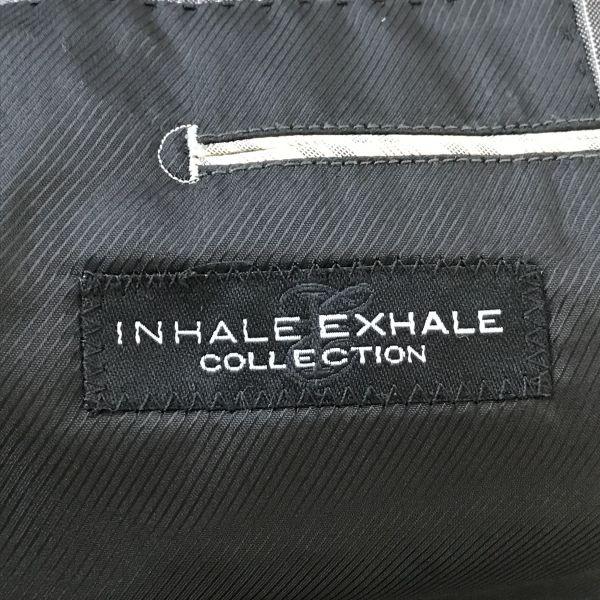 INHALE EXHALE Spring Summer Setup Single Suit Jacket Size 36 Women’s S Gray Stripe(USED)