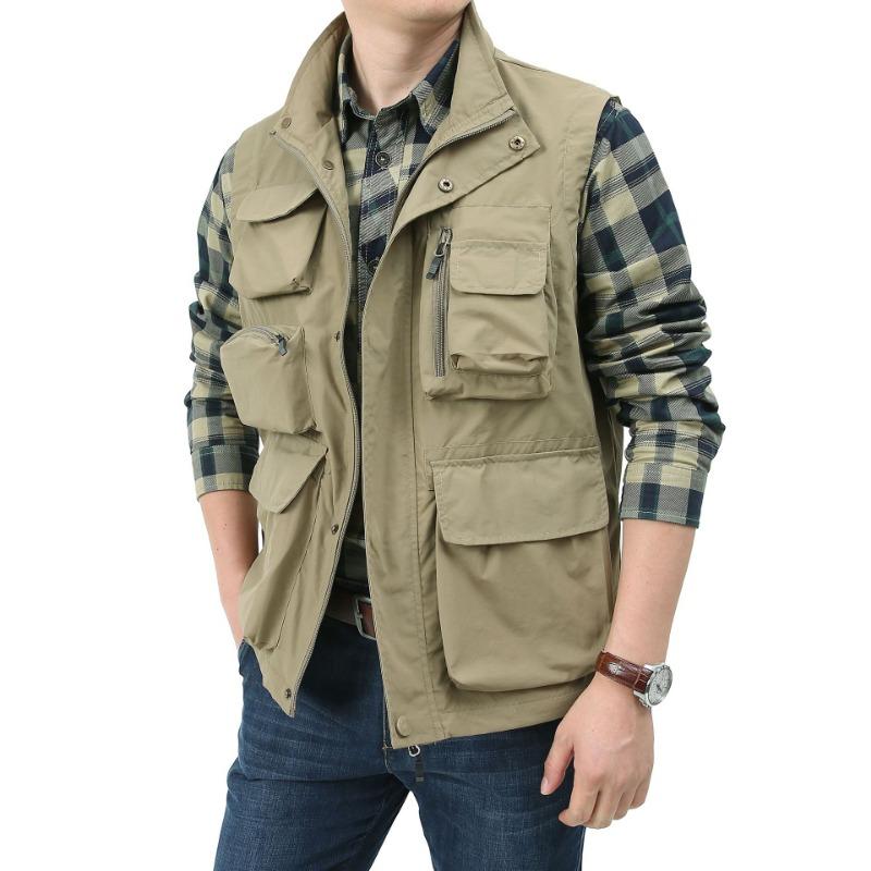 Men S Casual Outdoor Photography Waterproof Quick Dry Loose Fit Vest
