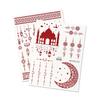 Rikaron High-End Star & Moon Henna Tattoo Stickers for Face and Hand.