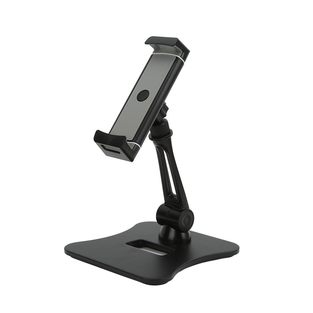 Aluminum Tablet Stand Folding 360 Degrees  Swivel Phone Tablet Desk Mount Holder for Kitchen Bedside Office