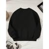 Kids Music Bear Crewneck Sweatshirt, Cartoon Bear Musical Instrument Print Soft Round Neck Long Sleeve Top