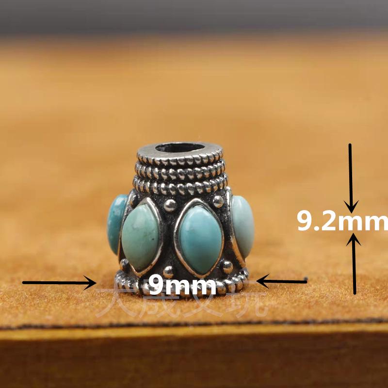 108-Bead Red Sandalwood & Passion Fruit Seed Silver Vajra Stupa Buddha Head Accessory