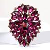 Elegante Kristallglas Broschen für Damen Unisex Strass Pins Hochzeitsaccessoire Event Party Neujahrsgeschenke Schmuck Dekoration