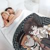 Dazai osamu-Chuya Nakahara Throw Blanket Sofa Bed Vintage Baby Sofa Quilt Blankets
