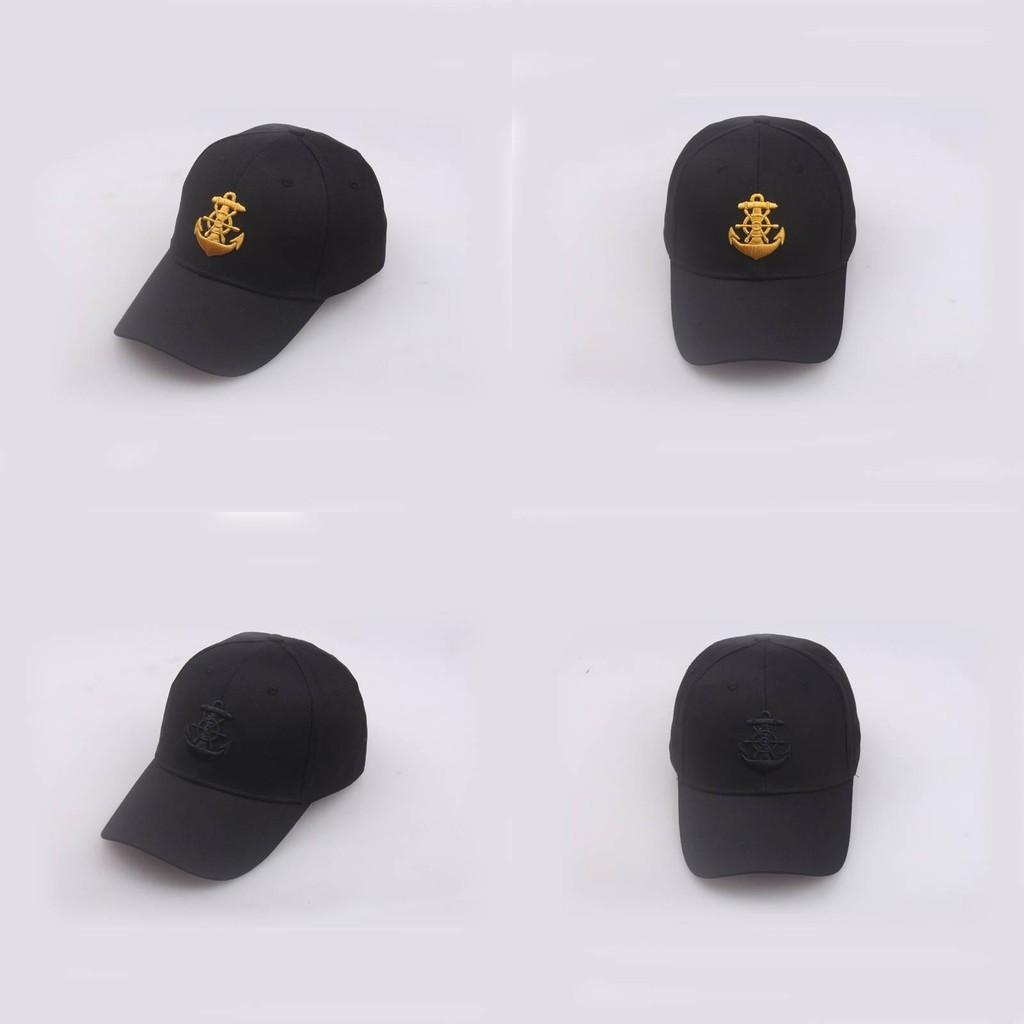 Black Anchor Navy Embroidered Baseball Cap Unisex Hats Men Streetwear Women