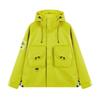 Unisex Hooded Waterproof Outdoor Workwear Jacket Windbreaker Lightweight Durable Utility Coat