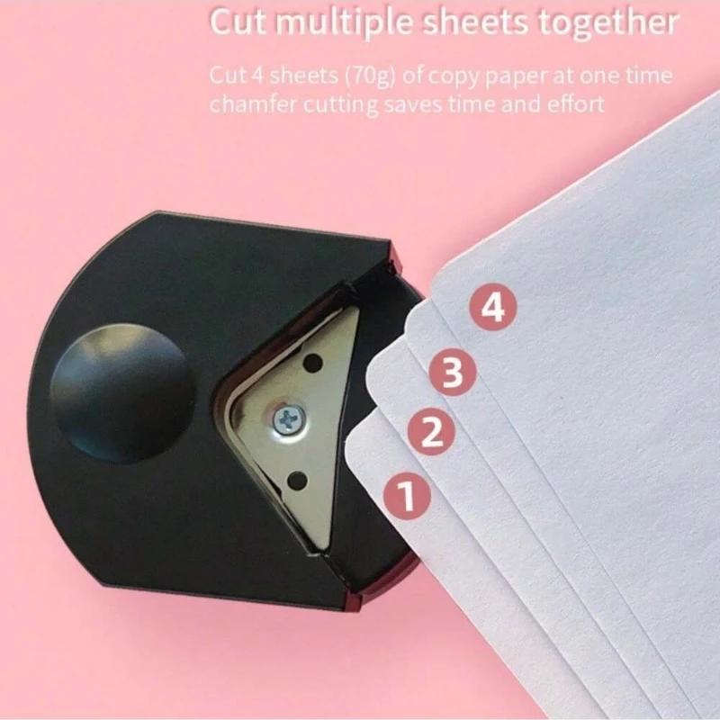 1PC Mini Portable Manual Corner Cutter Circular Rounding Paper Trimmer for Plastic PVC Film Photo Household Paper Cutter