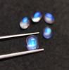 Top Quality Natural Rainbow Moonstone Wholesale Lot Moonstone Oval Blue Fire Cabochon Loose Cabochon Oval For Making Jewelry