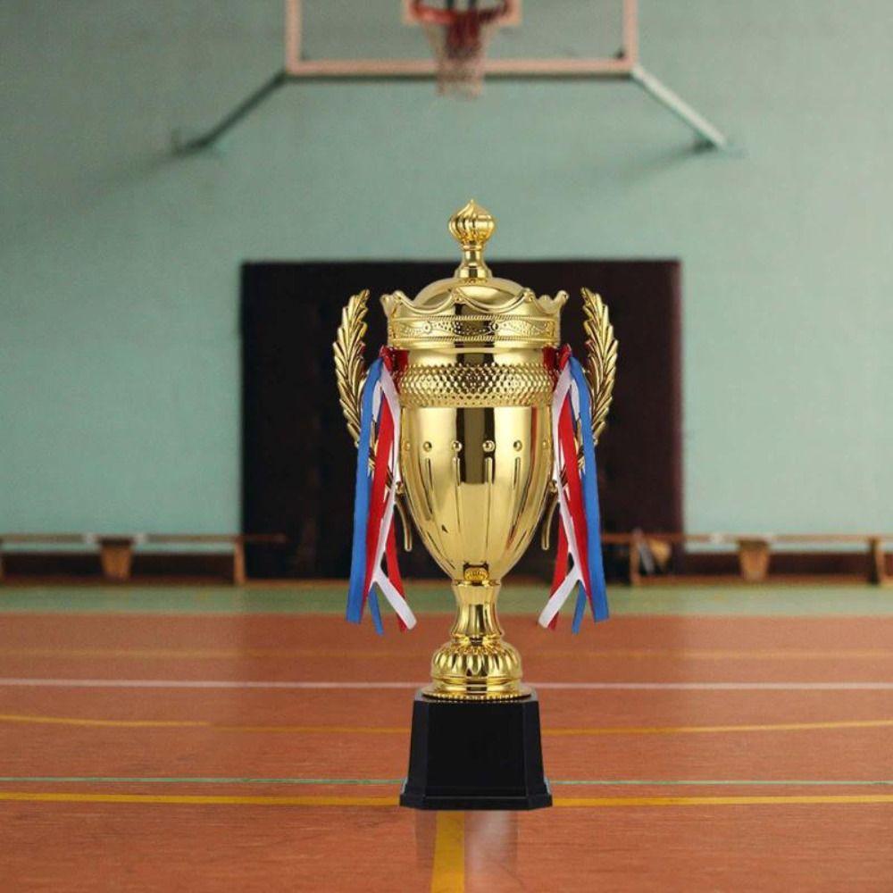 Plastic Model Gold Trophy Awards Sports Games Winner Award Trophy Toy  for Team Sport Competition