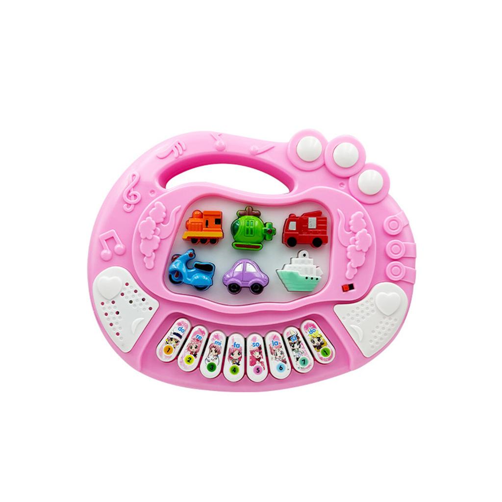 Multifunctional Children's Traffic Electronic Piano Early Education Educational Toy Music Simulation Retro Sound And Light Toy