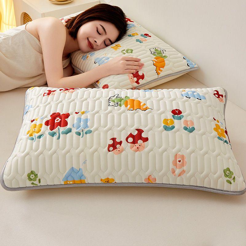 

Літня прохолодна латексна наволочка Побутова зручна 48*74см Мила протикліщова Антибактеріальна Захисна наволочка Спальня гуртожитку 48x74cm-2pcs