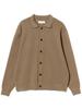 B:MING LIFE STORE by BEAMS Men's Long Sleeve Knit 14 Gauge Half Milan Rib Cardigan, Beige, Size S_92150358286