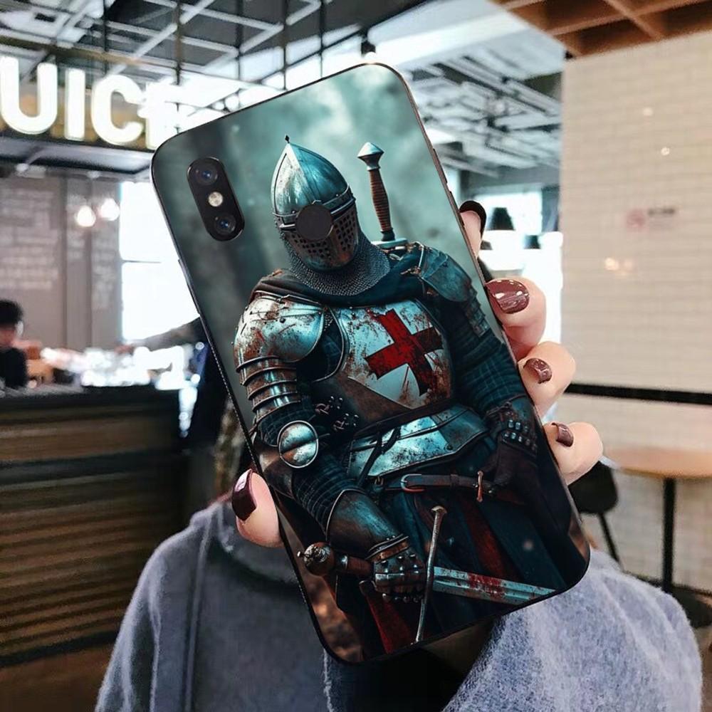 Knights Templar Luxury Phone Case For Xiaomi Mi 5X 8 9 10 11 12 Lite Pro 10T PocoX3pro PocoM3 Note 10 Pro Lite