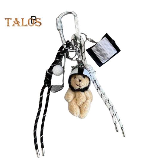 Tauveske Charms for veske Veske Charm Hengende Ornament Ryggsekk Charm Vintage Metallspenner Skolesekk Skulderveske Nøkkelringanheng