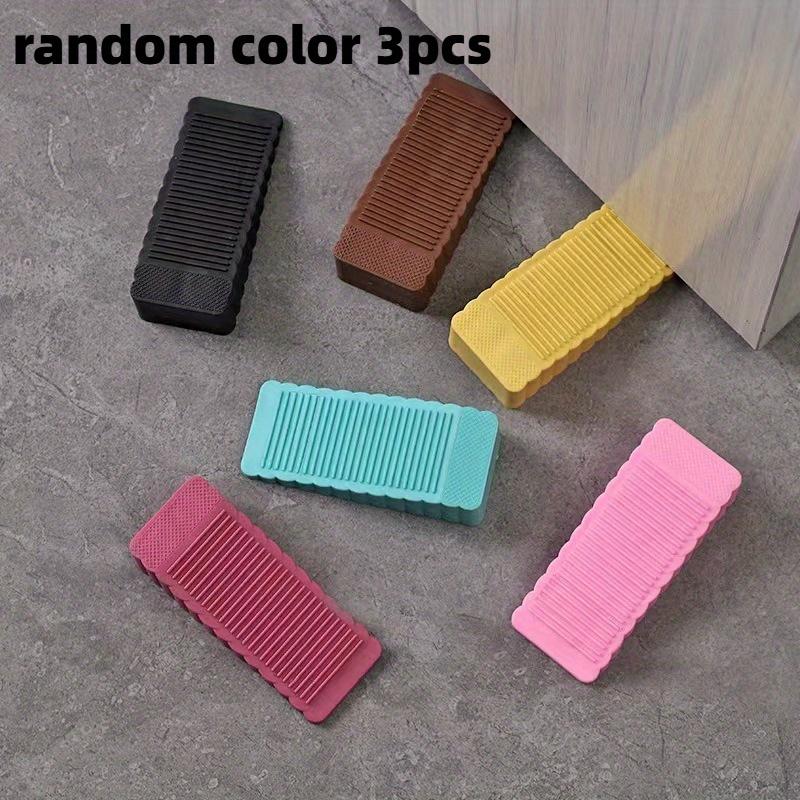 3pcs Windproof Door Stoppers, No-Drill Creative Wedges for Home Safety and Anti-Pinch Protection
