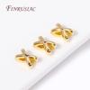Fashion 18K Gold Plated Brass Star/X Shape Spacer Beads For Pearl Necklace Making, Separators for Beads DIY Beadwork Accessories