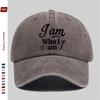 1pc 1pcs Adjustable Trucker Hat Suitable for Men & Women, Vintage Washed Baseball Cap with Buckle Strap, Lightweight Unisex Papa