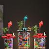 Modern Flowing Water Fish Tank Ornament - Creative Suspended Kettle Design for Home or Office