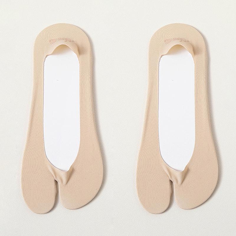 Ultra Thin Split Toe Socks Summer Outdoor No Show Tabi Two Toe Socks Invisible Liner Boat Ankle Toe Socks For Women Ladies