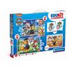 Clementoni Edukit - Paw Patrol - 4-in-1 Preschool Activity Set - Puzzles, Cubes and Memo - Made In Italy