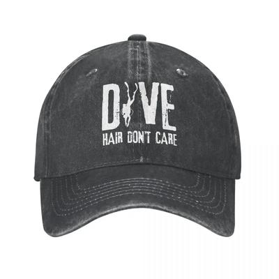 Dive Hair Don't Care Jeans Baseball Cap Adjustable Hat Dad Scuba Diving Diver Cap Hats Spring Summer Casual Casquette