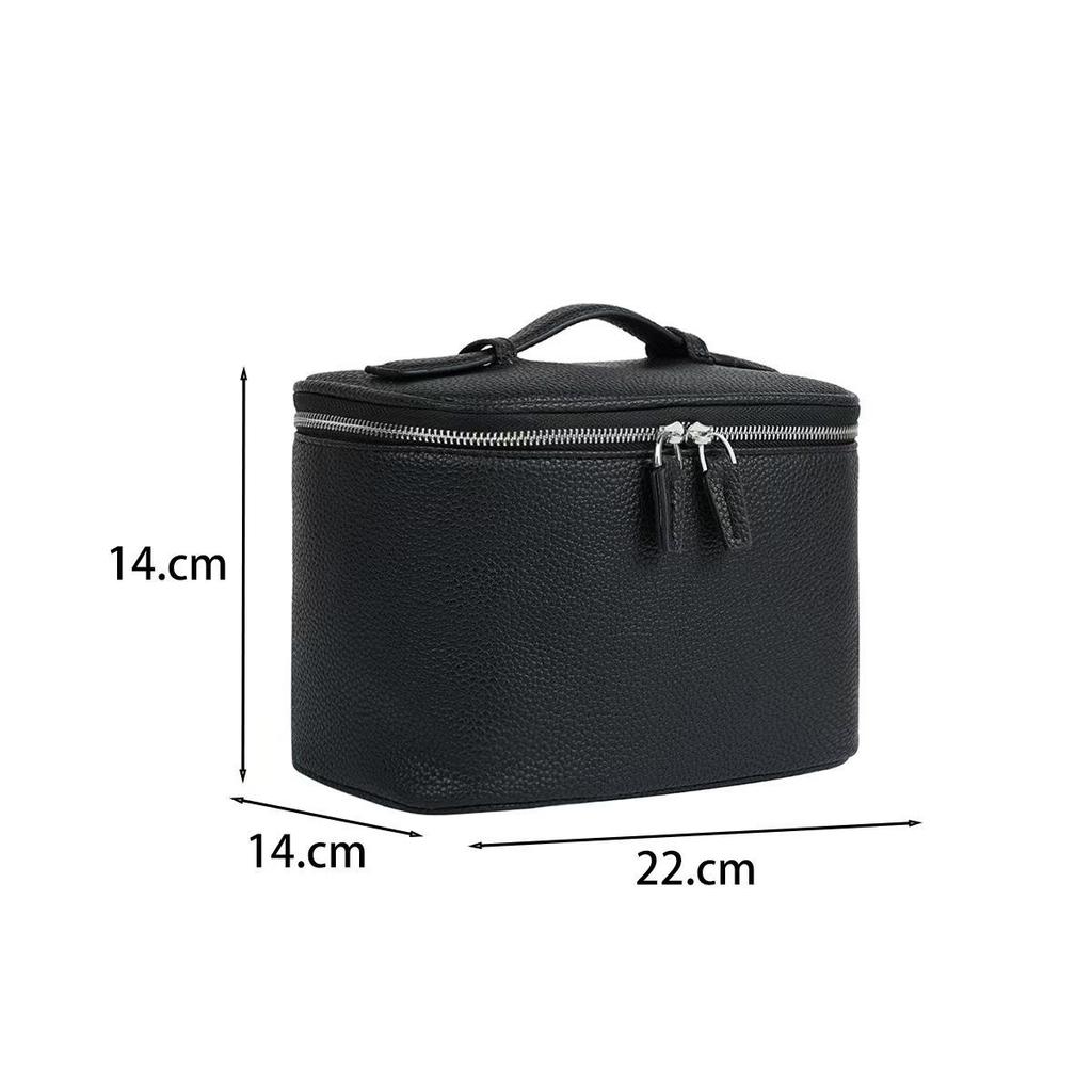 New Large-Capacity PU Crocodile Makeup Bag: Portable High-End Travel Wash Storage Bag