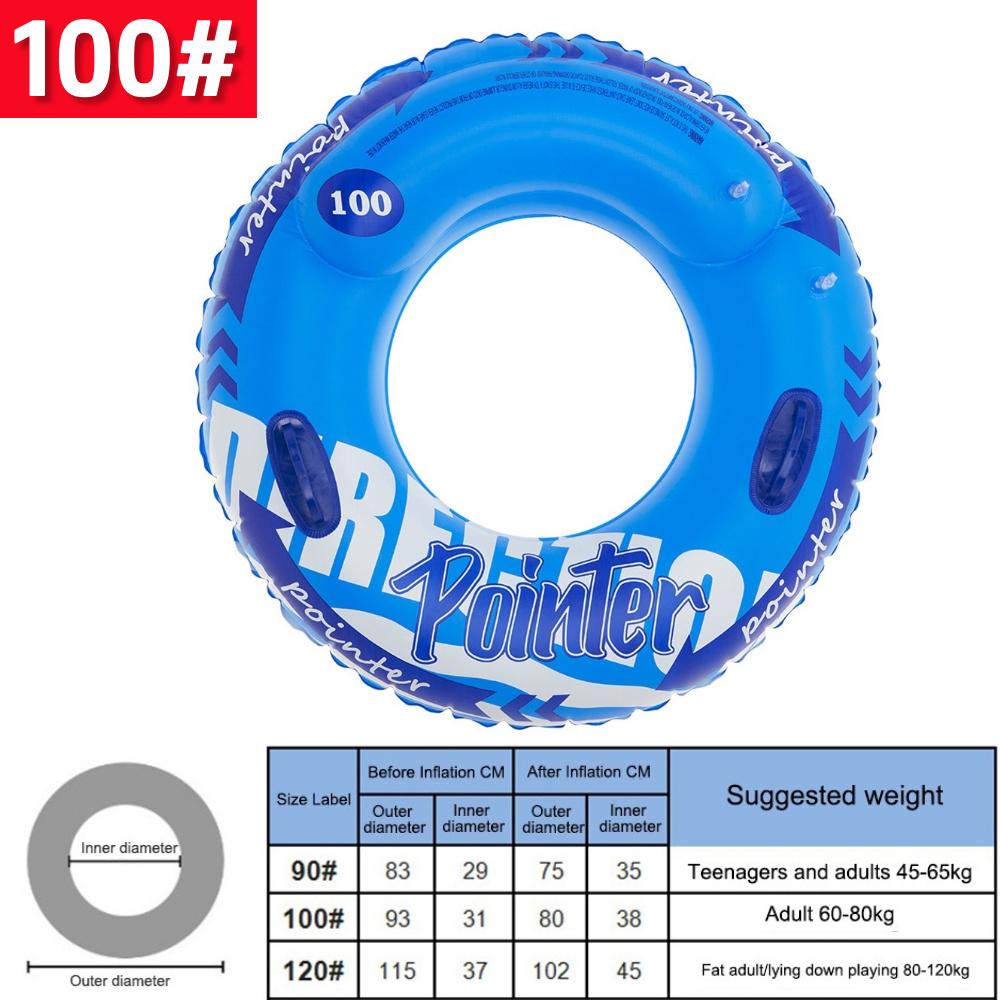 Thickened Swim Ring Float with Handle Swimming Circle Swimming Ring for Kids Adults for Swimming Pool Party Decorations