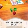 3D Printed Watermelon Dice – Creative Fruit-Shaped Dice For Tabletop Games & Collectors