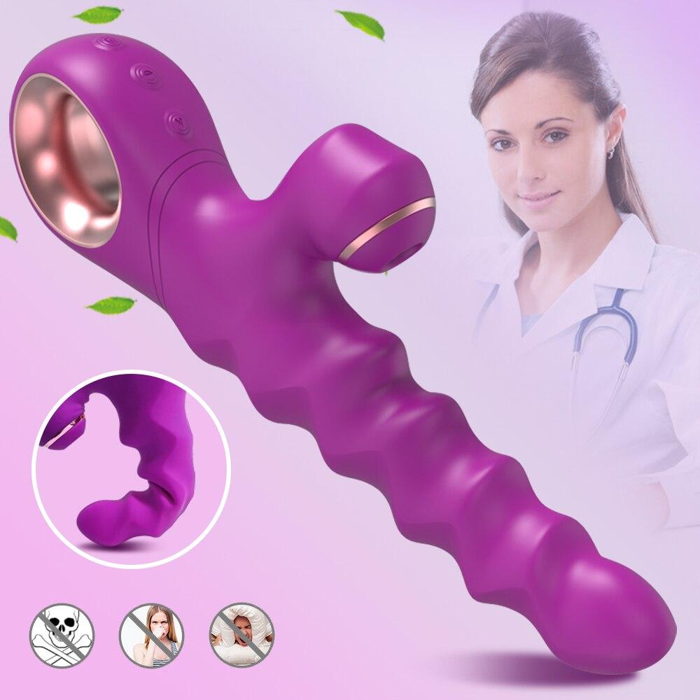 Thrusting Dildo  Female Clitoris Sucker Stimulator Clitoral Sucking Heating Vibrating Suction s