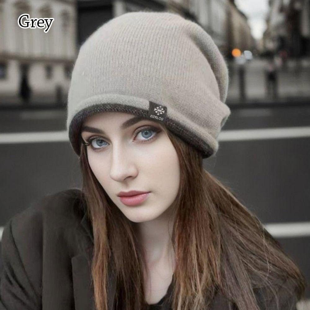 

Шапки-бини для защиты ушей, утолщенная вязаная шапка, повседневная шапка-боннет для мужчин и женщин серый