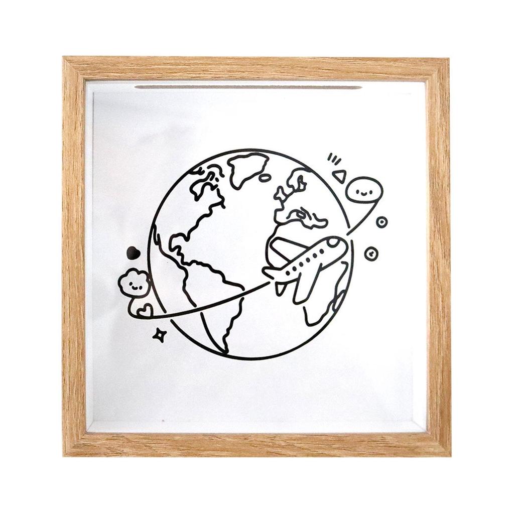 Biglietto e Cornice Scatola Memorie: Conserva Biglietti, Foto, Mappe, o Usa come Salvadanaio