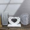 Heart Shaped Epoxy Resin Frame Mold Flexible Heart Frame Ornament Mold For Crafting Unique Home Decors And Keepsakes