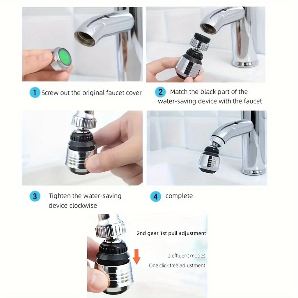 360° Rotating High-Pressure Faucet Anti-Splash & Leak-Proof, Water-Saving Kitchen and Bathroom Accessory for RVs and Hotels RV Kitchen Faucets