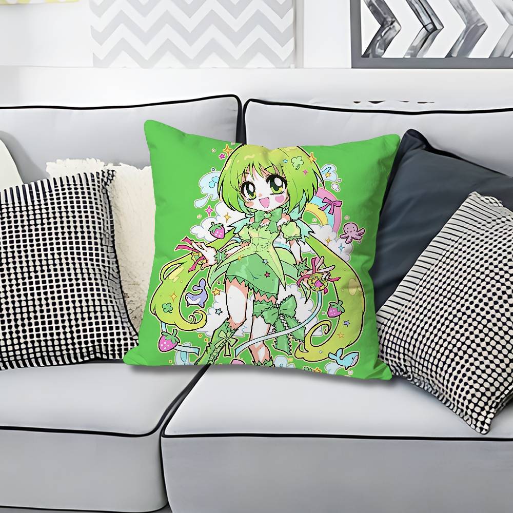 Cute TTokyo MMew Mew Various Sizes Square Pillow Case For Car Home Bedchamber Decor Custom Valentine gift