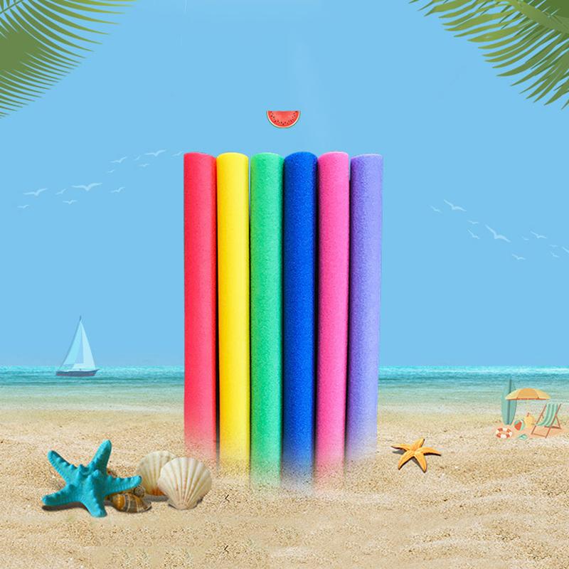 1Pc Random Color Swimming Pool Foam Noodle Float Aid Swim Noodles Ring Buoyancy Stick For Swim Aid Training Beginners