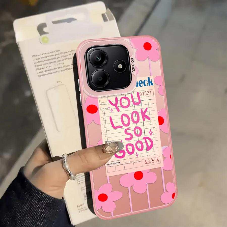 Back Phone Cover Case for Xiaomi Poco F4 X5 X3 NFC F3 GT C51 C50 X3 Pro Creative Text You Look So Good
