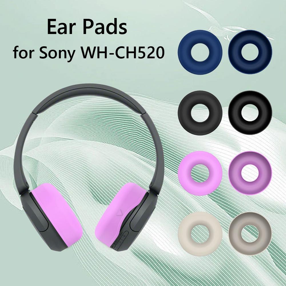 1 Pairs Silicone Ear Pads Waterproof Earpads Case Dirt Resistant Ear Protective Sleeve Replacement Accessories for Sony WH-CH520