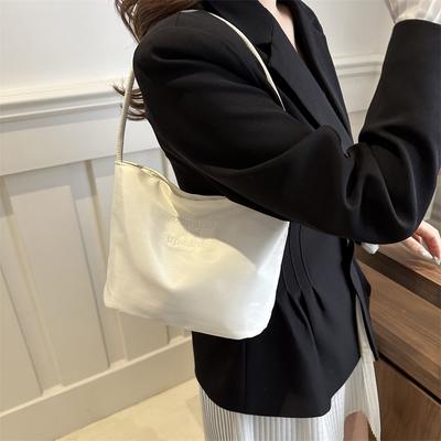 Embroidery Letters New Trendy Summer Fashion Personality Casual Large Capacity Shoulder Portable Armpit Women's Bag