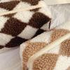 1Pcs Soft Plush Pencil Case Plush Teddy Makeup Bag Organizer Large Capacity Storage Bag