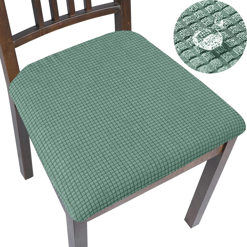 Pu Leather Square Chair Cushion Cover Waterproof Kitchen Dining Seat Slipcovers Removable Dining Room Chair Seat Cushion Covers